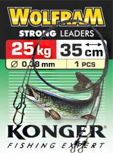 260045025 Konger Strong wolframove lanko 45cm 25kg