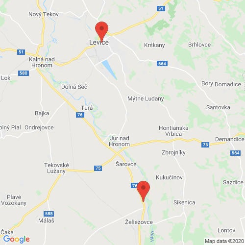 Google map: P.JILEMNICKÉHO 7 LEVICE