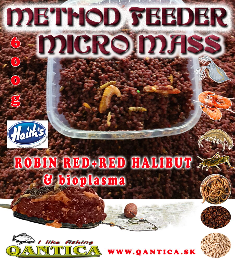 Qantica method feeder micro mass robin red.