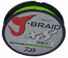 DAIWA J-BRAID X8  krikľavo zelená 150 m 0,16 mm