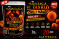 Qantica El Diablo Chilli Mango Boilies 20mm Speedy rozpustné boilies  1kg