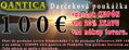 Špeciálna POUKÁŽKA V HODNOTE NA NÁKUP ZA 100€
