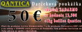 Špeciálna POUKÁŽKA V HODNOTE NA NÁKUP ZA 50€