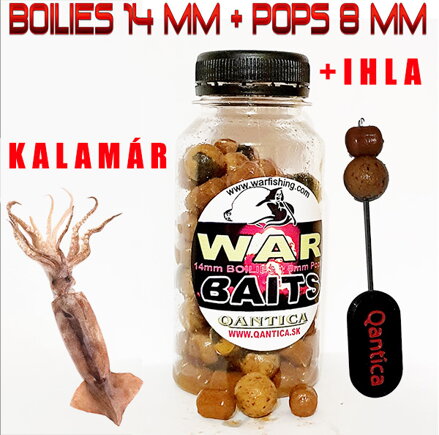 War baits Boilies 14mm + Pops 8mm calamar