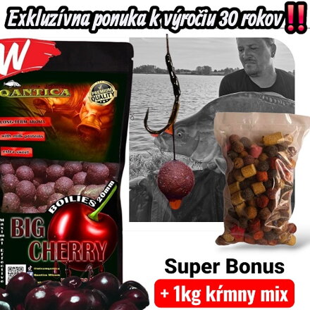 Qantica boilies big cherry 1kg 20mm