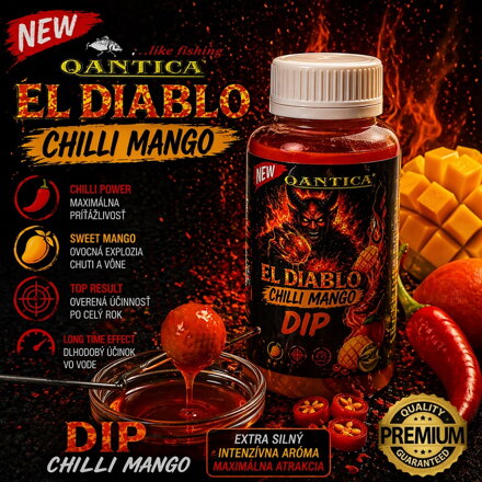 Dip Chilli Mango – Qantica El Diablo | Extra silný atraktor na boilies