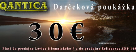 Špeciálna POUKÁŽKA V HODNOTE NA NÁKUP ZA 30€