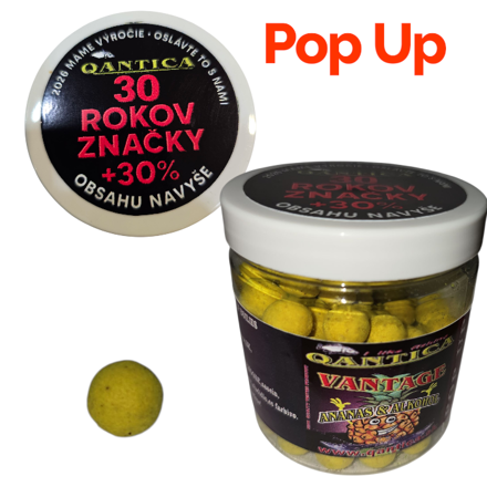 Q Bolies 50g Fluo Pop Up 10mm Vantage - Ananás