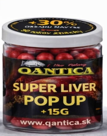 Q Bolies 50g Fluo Pop Up 14mm Super Liver - Pečeň