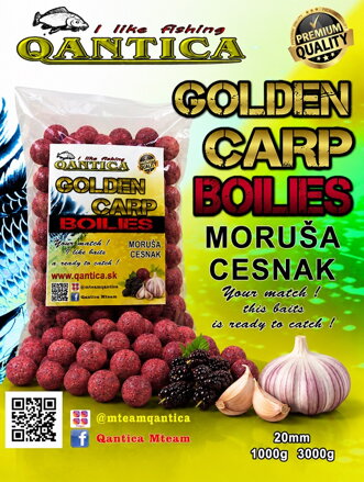 GOLDEN CARP BOILIES  1kg K.O  moruša cesnak