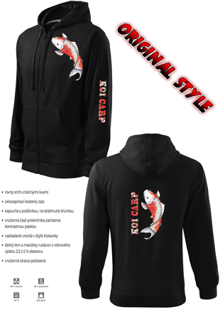QANTICA RYBÁRSKA MIKINA  KOI CARP