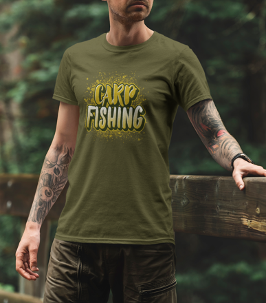 Qantica rybárske tričko carp fiishing military