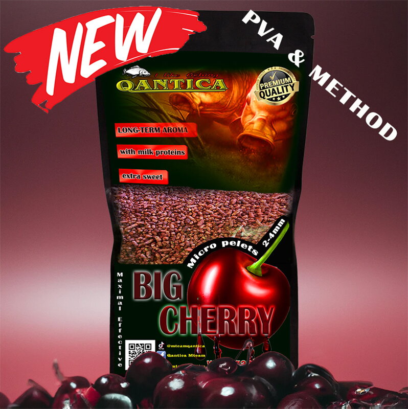 Qantica Method Micro Pelety 2mm 1kg big cherry Qantica Method Micro Pelety 2mm 1kg big cherry