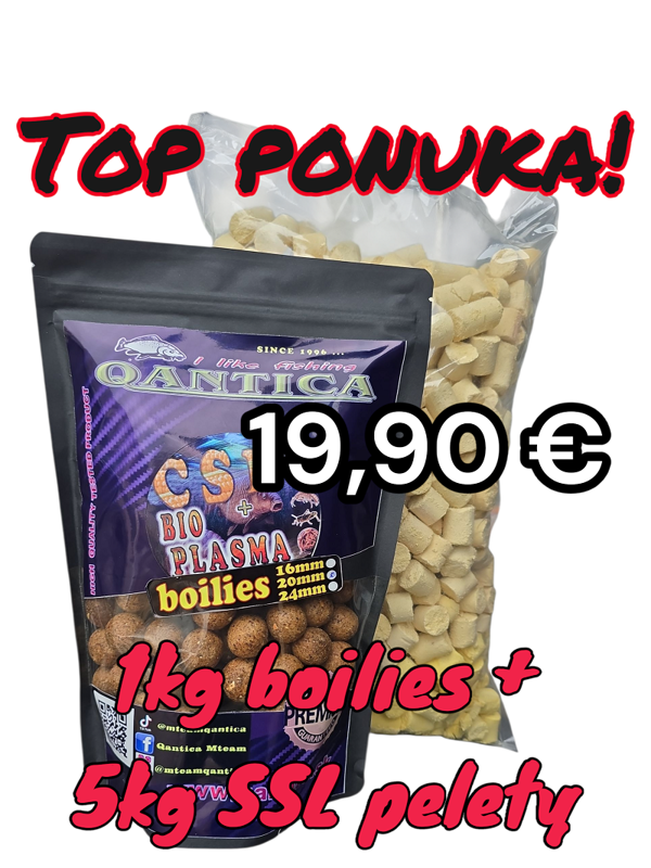 BOILIES CSL BIOPLASMA LONG TIME 20mm 1kg +5KG CSL PELETY BOILIES CSL BIOPLASMA LONG TIME 20mm 1kg +5KG CSL PELETY