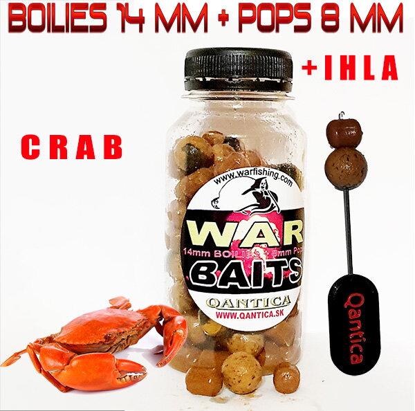 War baits Boilies 14mm + Pops 8mm CRAB