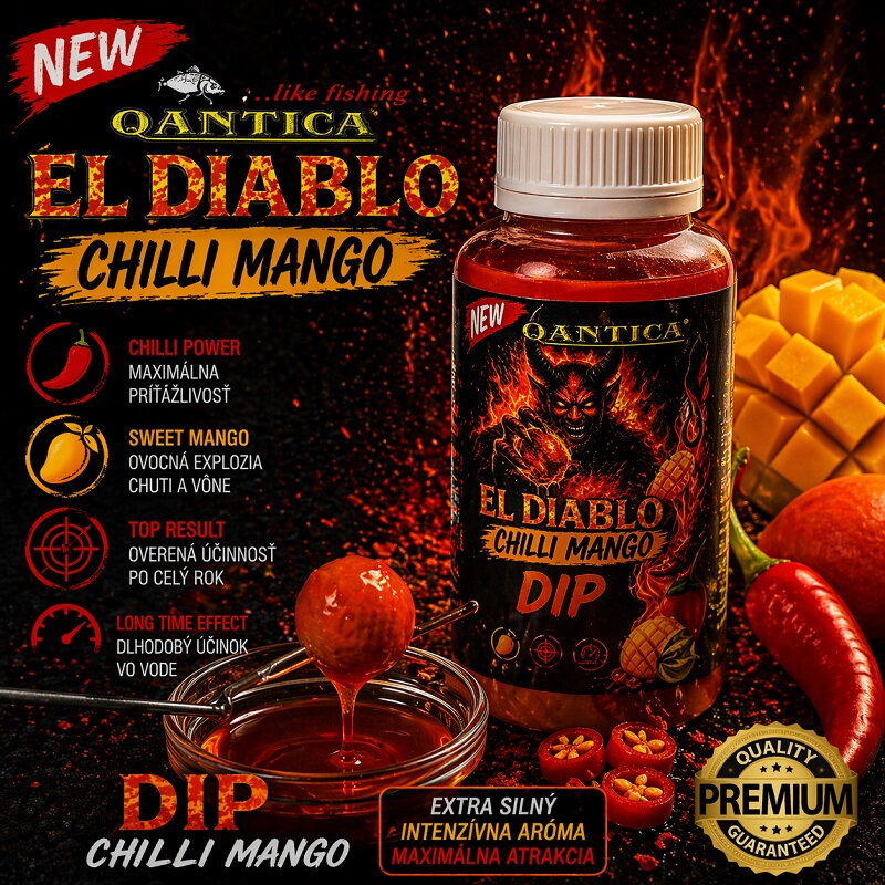 Dip Chilli Mango – Qantica El Diablo | Extra silný atraktor na boilies