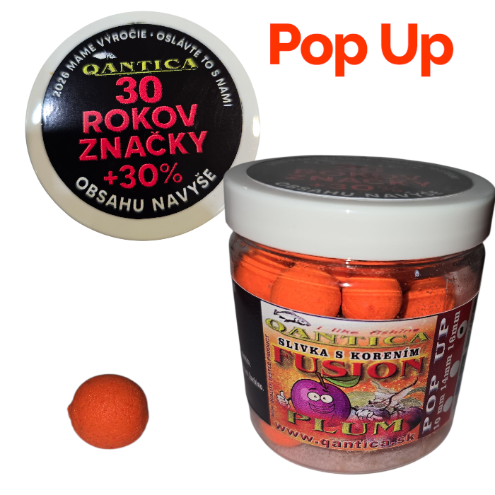 Q Bolies 50g Fluo Pop Up 10mm Fusion - Slivka