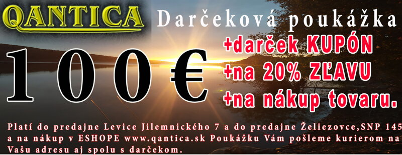 Špeciálna POUKÁŽKA V HODNOTE NA NÁKUP ZA 100€