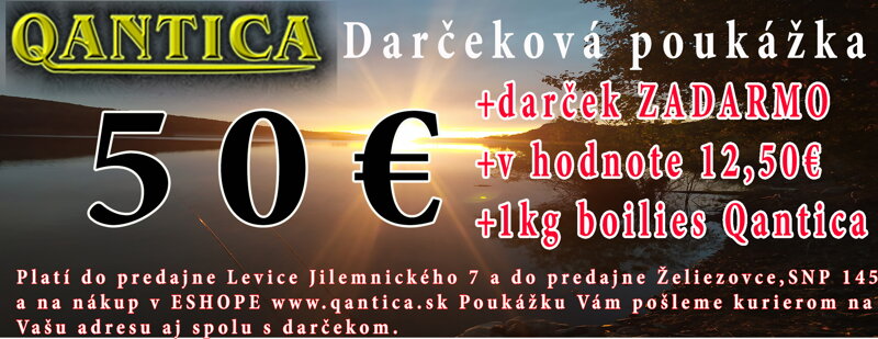 Špeciálna POUKÁŽKA V HODNOTE NA NÁKUP ZA 50€