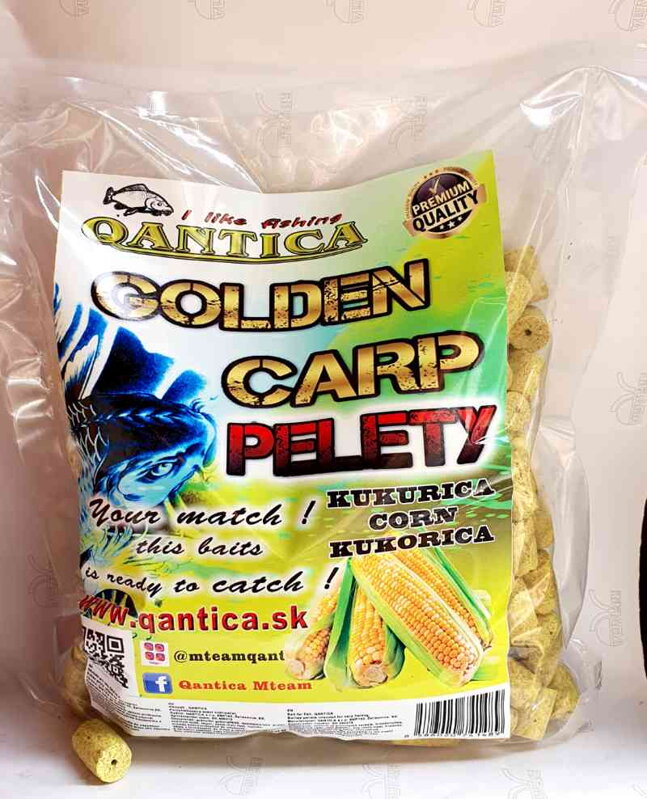 Golden Carp Flesh pelety 20mm1kg Sladká Kukurica
