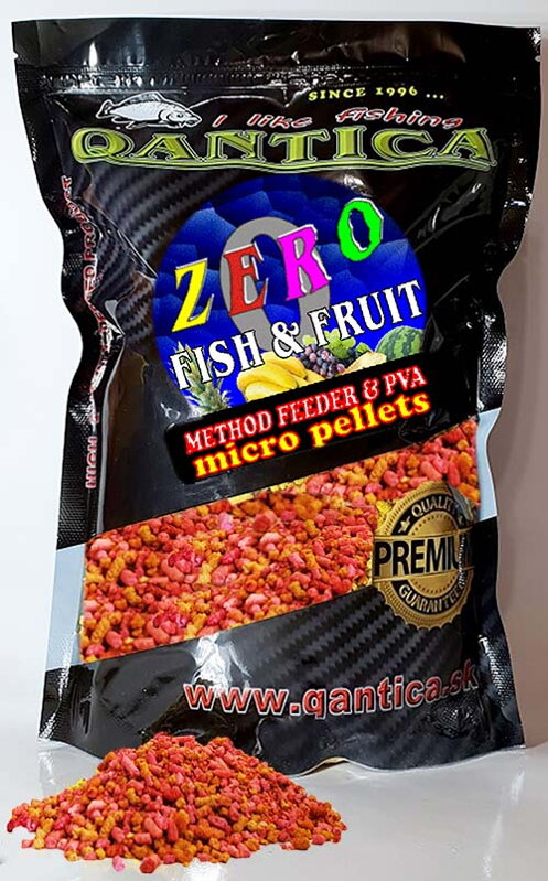 Q Method Micro Pelety 2mm 1kg Zero - Ovocie Ryba Q Method Micro Pelety 2mm 1kg Zero - Ovocie Ryba