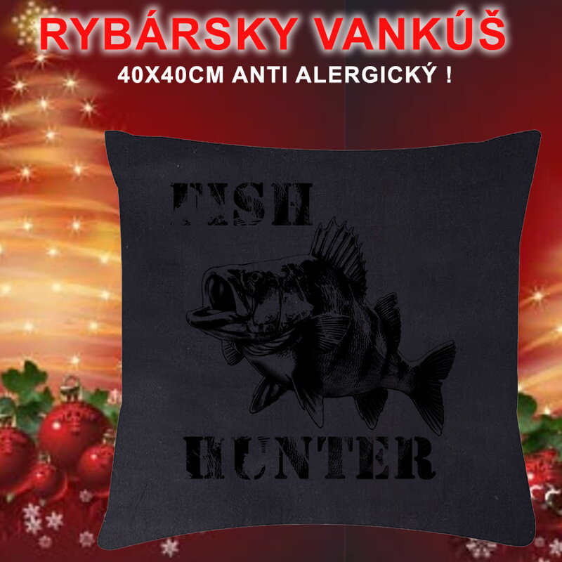 qantica rybársky vankúš fish hunter 40x40xcm