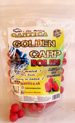 GOLDEN CARP BOILIES  JAHODA 1kg