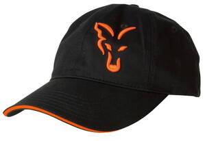 Fox Black & Orange Baseball Cap
