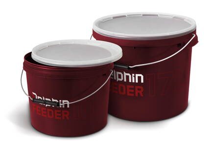 Okrúhle vedro s vrchnákom Delphin FEEDER - 17l