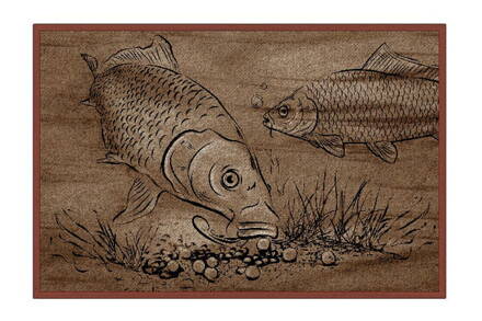 Rohož Retro BOILIE KAPRE - 60x40cm