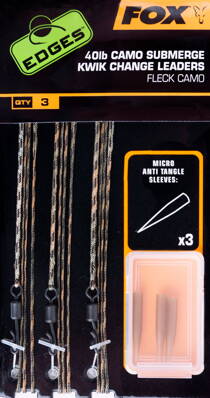 Fox EDGES™ Submerge Camo Leader Kwik Change - 40lb