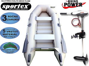 AKCIA čln SPORTEX Shelf 270 + Elektromotor Rhino