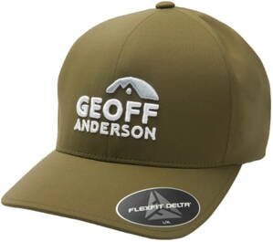 Šiltovka Geoff Anderson Flexfit Delta zelená 3D logo