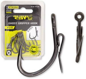Sumcový háčik Black Cat Ghost Gripper DG coating 5ks