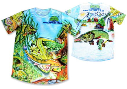 Dres SPORTS maľovaný - šťuka