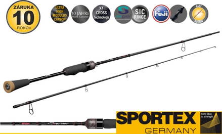 Prívlačové prúty SPORTEX X-Act Trout SpooN 2-diel