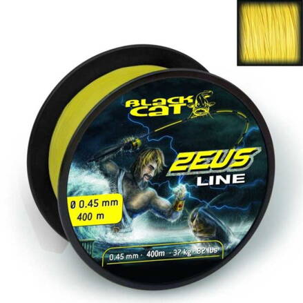 Sumcová šnúra Black Cat  Zeus Line 0,45mm / 37kg / 400m