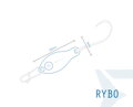Plandavka Delphin RYBO - 0.5g SNOW Hook #8