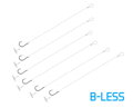 Feedrový nadväzec Delphin FLR Quickstop / 6ks - 8cm #6 SM