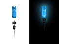 Svietiaci indikátor Delphin LightBLOCK - transparentný