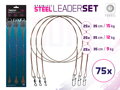 Set oceľ. laniek BOMB! S obratl. a karab. / 7 vlákien - 75ks/20,30,40cm/9kg