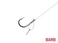 Nadväzec Delphin FLR D-rig / 6ks - 8cm / 0,22mm / BARB #6 / Sting 7mm