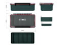 Krabica Delphin TBX Case Clip Ideal - 210x120x65mm