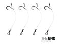 Nadväzec Delphin THE END CHOD Rig 4ks - 6cm / 0.45mm/#6