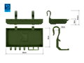 Polička na rodpod Delphin ShelfPOD / Camo - 20x10x3cm