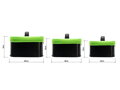 Set tašiek Delphin REAXE SetBAX 3v1 - 30x20x11cm / 28x18x10cm / 26x16x9cm
