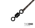 Nadväzec THE END Leadcore + swivel / 3ks - 1m