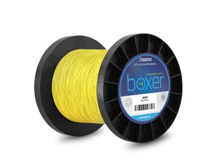 Delphin BOXER 4 / fluo žltá - 0,40mm 30,10kg 1100m