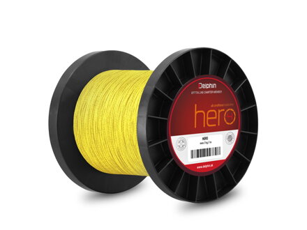 Delphin HERO 4 / fluo žltá | 0,20mm 13,20kg 1000m