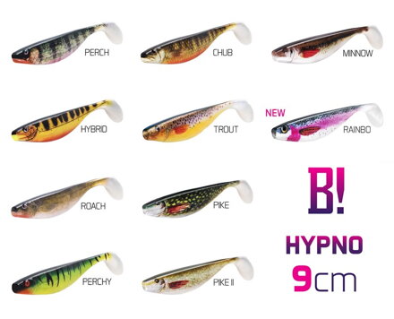 Umelá nástraha BOMB! HYPNO / 3ks - 9cm/3D MINNOW